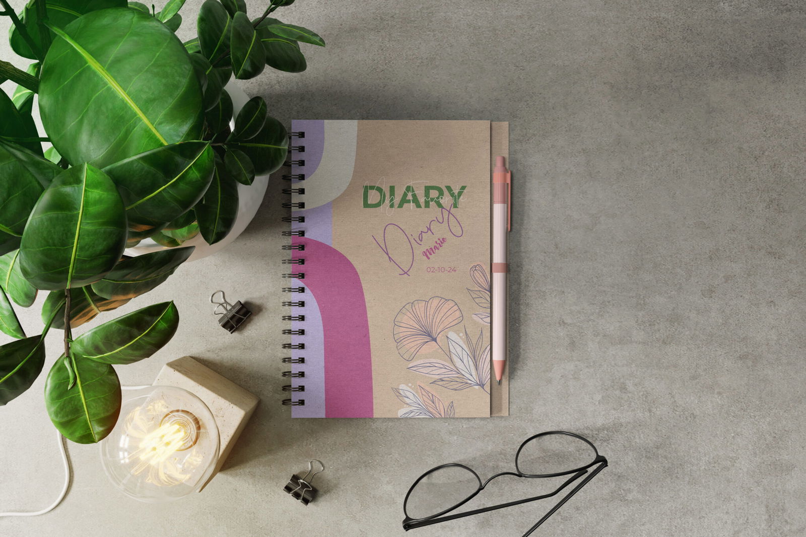 A5 Office Diary for business professionals, with customizable cover options