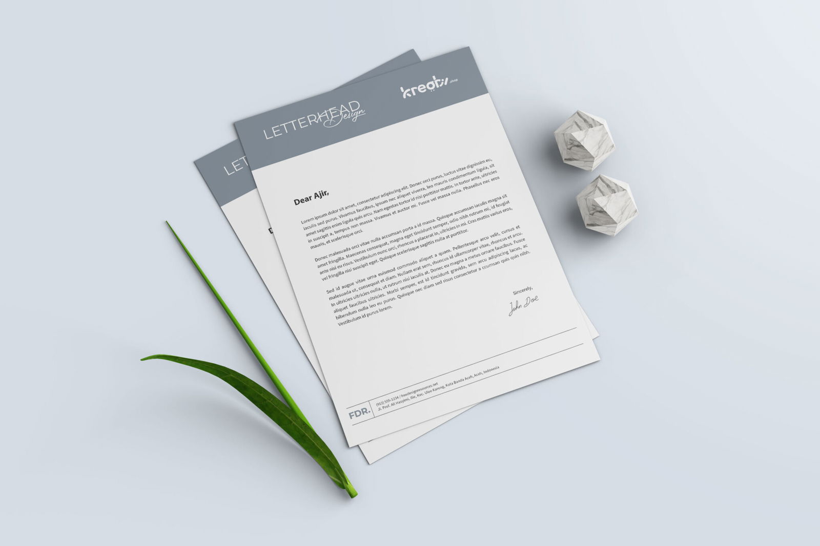 Professional A4 Letterheads for custom business correspondence and branding