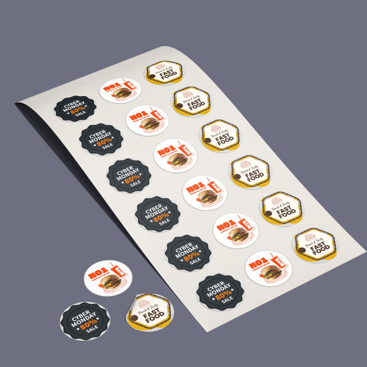 Promotion stickers